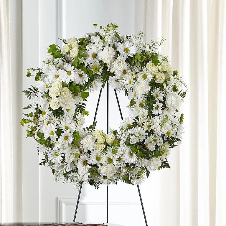 Faithful Wishes Wreath – Imperial Flower Shop Ltd, Brampton ON
