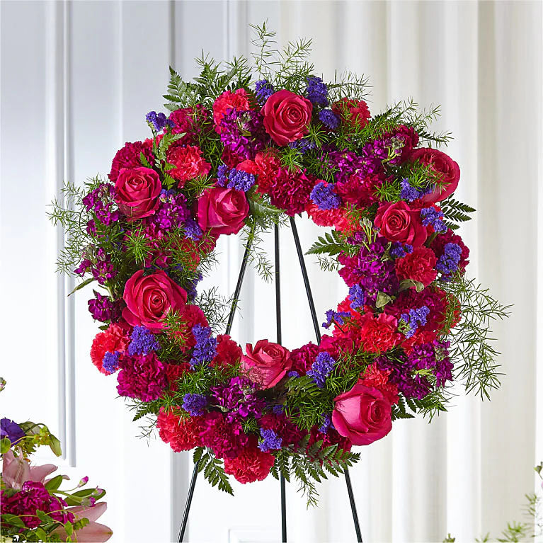 Calming Colors Wreath – Imperial Flower Shop Ltd, Brampton ON