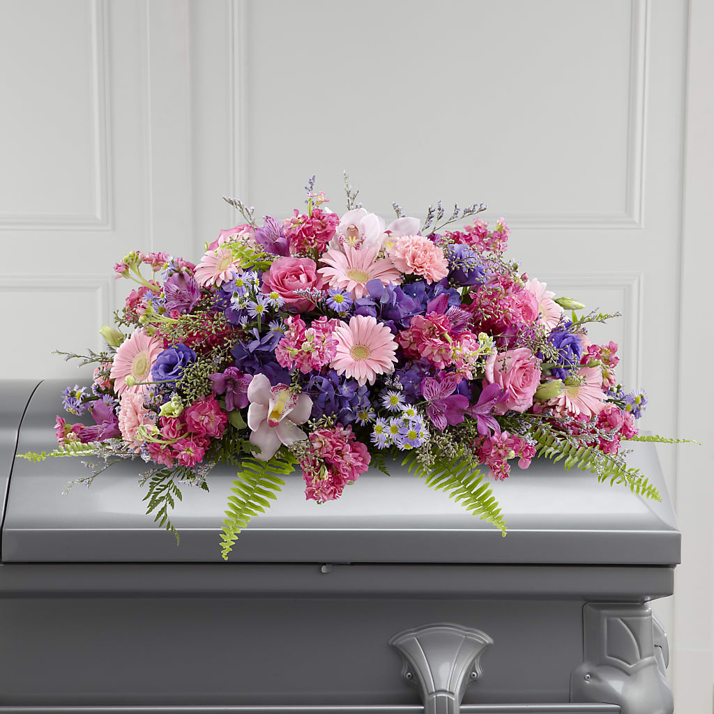 Glorious Garden Casket Spray – Imperial Flower Shop Ltd, Brampton ON