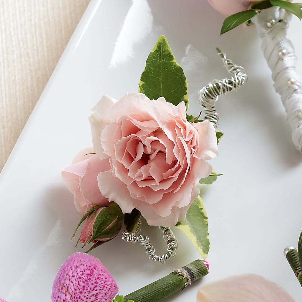 Pink Spray Rose Boutonniere – Imperial Flower Shop Ltd, Brampton ON