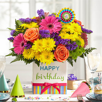 Birthday Brights Bouquet –  Imperial Flower Shop Ltd, Brampton ON