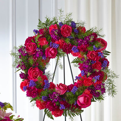 Calming Colors Wreath –  Imperial Flower Shop Ltd, Brampton ON