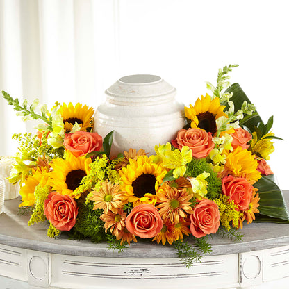 Faithful Sunflower Cremation Adornment –  Imperial Flower Shop Ltd, Brampton ON
