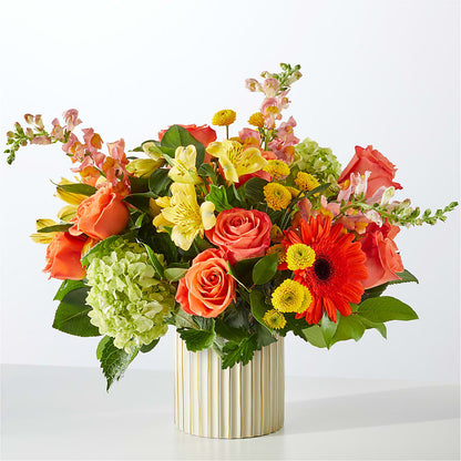 Autumn Sunshine Bouquet with Ivory Vase –  Imperial Flower Shop Ltd, Brampton ON