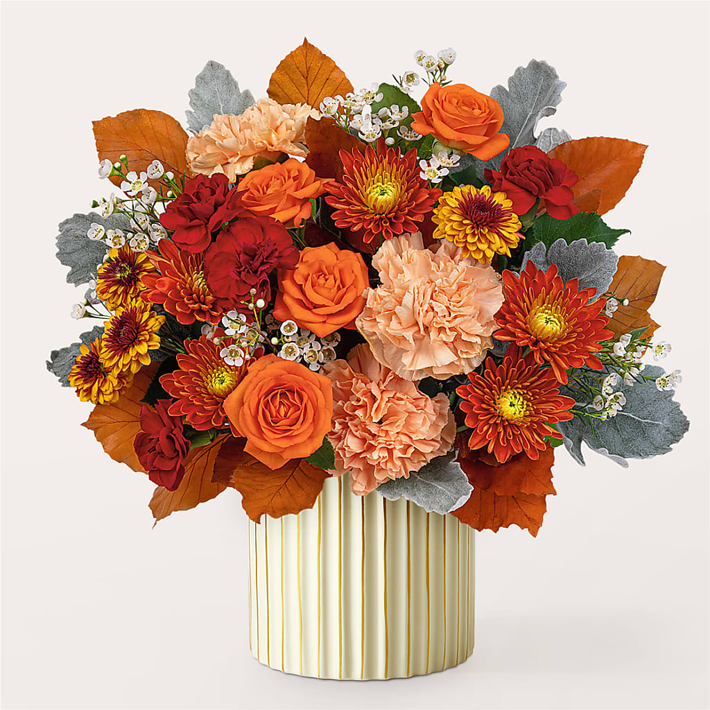 Merlot Bouquet with Ivory Vase –  Imperial Flower Shop Ltd, Brampton ON
