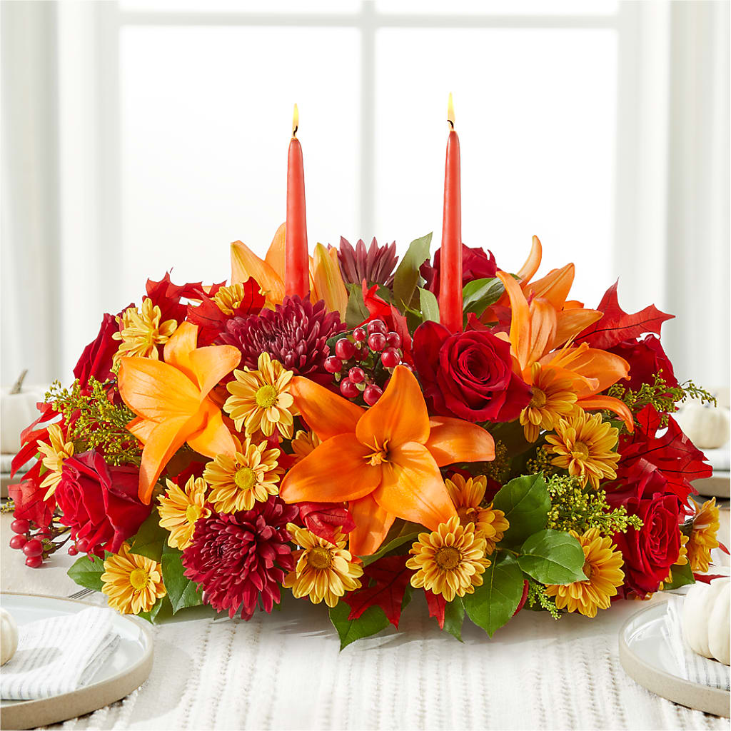 Autumn's Embrace Centerpiece –  Imperial Flower Shop Ltd, Brampton ON