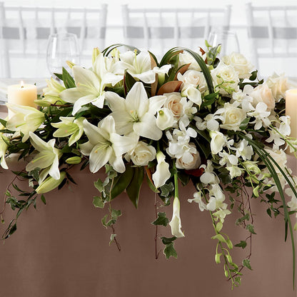 White Linen Arrangement –  Imperial Flower Shop Ltd, Brampton ON