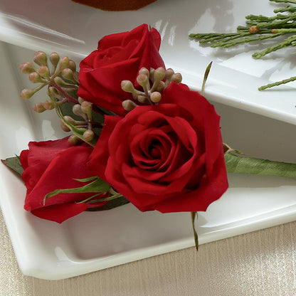 Red Spray Rose Boutonniere –  Imperial Flower Shop Ltd, Brampton ON